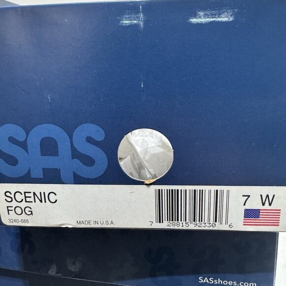 SAS Womens Scenic Flat Fog Size 7 Wide - Picture 6 of 6